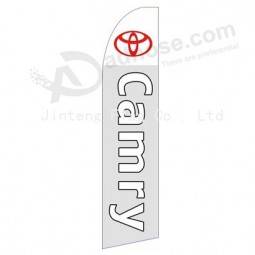 Fabrik Großhandel benutzerdefinierte Logo gedruckt 322 x 75 Toyota Camry Swooper Flaggege