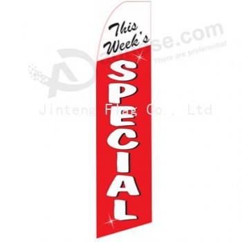 Personality design windproof display feather flags with your logo