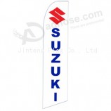 Wholesale customized High-end custom 322x75 SUZUKI swooper flag with high quality and any size