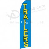 Waterproof polyester feather flag with high quality and any size