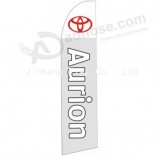 Wholesale customized Professional custom 322x75 toyota Aurion swooper flag with high quality and any size