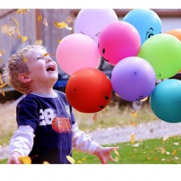 100PCS/Lot 12" Emoji Face Expression Latex Multicolor Colorful Balloons Birthday Wedding Decora