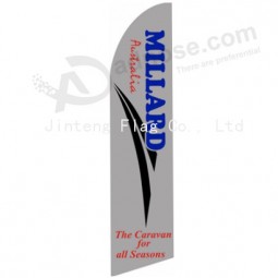 Wholesale outdoor feather swooper flag for roadside show with your logo