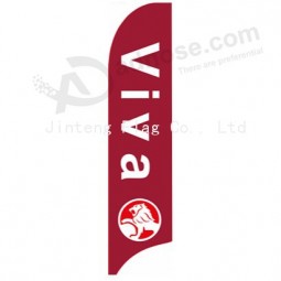 Outdoor custom printing wholesale 322X75 viva 201c Holden swooper flags with your logo