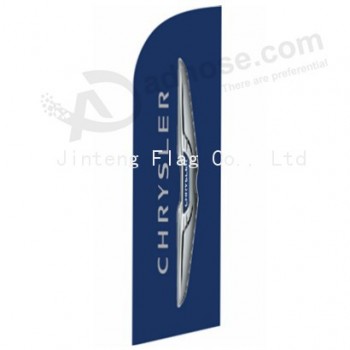 Outdoor customized printing wholesale Chrysler 2019 wingtip swooper flags with your logo