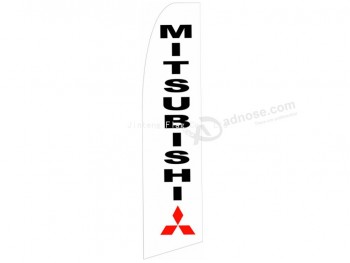 Profissional personalizado mitsubishi 322x75 swooper bandeira