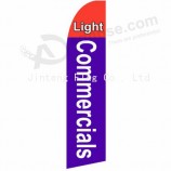 Commercial swooper flag custom with high quality and any size