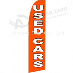 Factory Wholesale customized  logo printed 322X75 used cars 1655c swooper flag