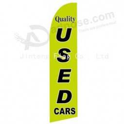 Outdoor custom printing wholesale 322x75 quality used car 389c swooper flags with your logo