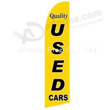 Outdoor custom printing wholesale 322x75 quality used car 012C swooper flags with your logo