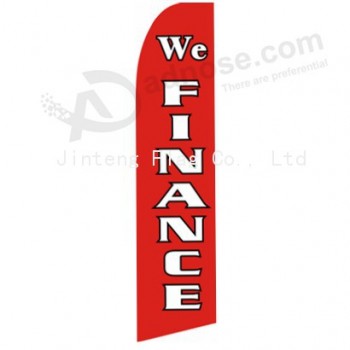 Custom logo printed swooper flag banner with cheap price with your logo