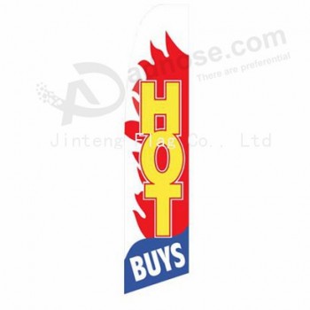 Outdoor custom printing wholesale Hot buys 322X75 swooper flags with your logo
