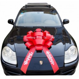 Factory direct wholesale Customized Red Satin Bow for Cars 3B7A5560