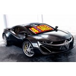 Factory wholesale custom windshield banners and decals with high quality and any size