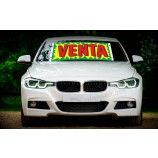 Windshield banners and decals with high quality and any size