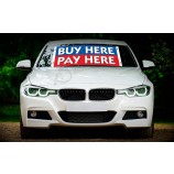 Factory wholesale custom windshield banners and stickers with high quality and any size