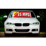 Factory wholesale custom vinyl windshield banners with high quality and any size