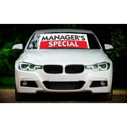 Custom windshield banners and decals