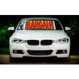 Factory wholesale custom vinyl windshield banners with high quality and any size