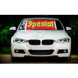 Factory wholesale custom windshield banners and decals special with high quality and any size