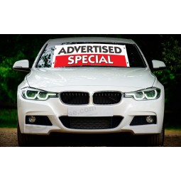 Fábrica atacado personalizado pára-brisa banners para carros