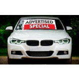 Factory wholesale custom windshield banners for cars with high quality and any size