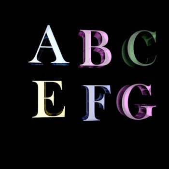 Fashion Design Acrylic Name Luminous Letter for Decoration Clear Acrylic Alphabe