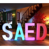 Luminous acrylic letter led channel lettter sign table light