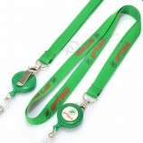 Custom high quality cheap personalized retractable badge holder lanyards no minimum order.