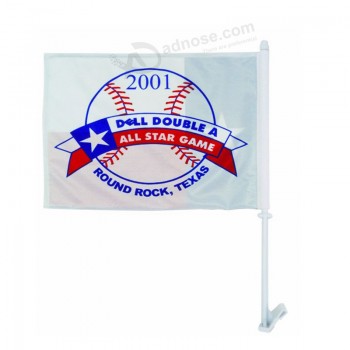 Custom cheap CF038 polyester car window flag with your logo