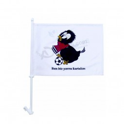 High Quality CF063 Polyester Window Car Flag with your logo