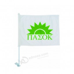 Custom cheap CF067 polyester car window flag with your logo