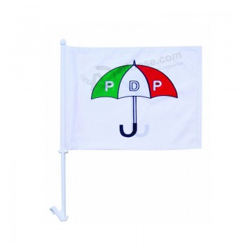 Cheap factory supply CF098 polyester window car flag with your logo