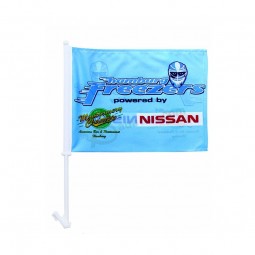 Cheap factory supply CF078 polyester window car flag with your logo
