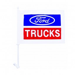 Cheap factory supply CF122 polyester hanging window custom car flag with your logo