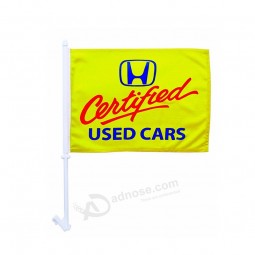 Custom cheap CF109 polyester car window flag with your logo