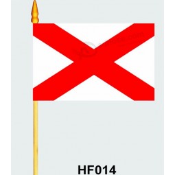 Cheap factory supply HF014 polyester Hand flag