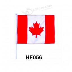 Wholesale customized High quality plastic pole country hand flag