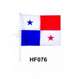 Custom design polyester hand held flag with high quality and any size