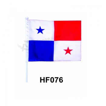 Custom design polyester hand held flag