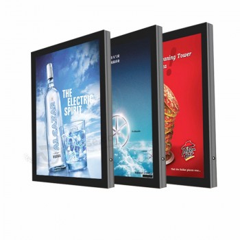 Customized outdoor  advertising led light box with scrolling poster display