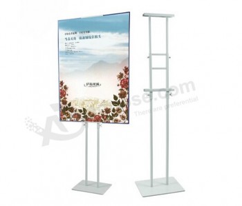 White Plating Adjustable Metal Banner Poster Display Rack Poster Billboard Stand Holder Sign Holder
