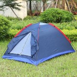 Hot Sale! Two Person Outdoor Camping Tent Kit Fiberglass Pole Water Resistance with Carry Bag and your logo