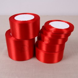 Silk Satin Ribbon Wedding 25 Yards Red Party Decoration Gift Wrapping Christmas New Year Decor Suppl