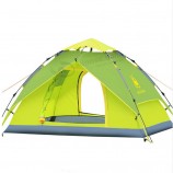 Hydraulic Automatic Windproof Waterproof Double Layer Tent 3-4 person Tents Ultralight Outdoor Hikin with your logo
