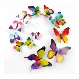 FENGRISE PVC Magnet 3D Butterfly Wall Sticker Decals Home Decor Poster For Kids Rooms Adhesive Wall