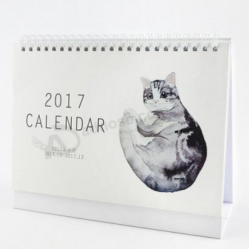 "Mystery Cat" 2017 Desk Calendar Table Agenda Study Working Scheduler To Do List Planner C