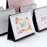 2017 calendar Kawaii Catoon Simple table calendar calendario papelaria Stationery Office accessories