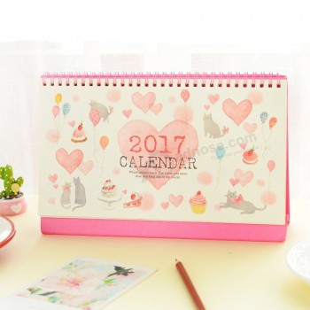 2017 KAwAii cAtS & heArt CAlendArio plAnner di年.-CAlendArioio eScritorio orgAnizAdor oficinA CAlendArioio pArA hAcer lA liS tA deS