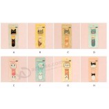 2Pcs/Pack New Various Lovely Cat Magnet Bookmark Paper Clip School Office Supply Escolar Papelaria G